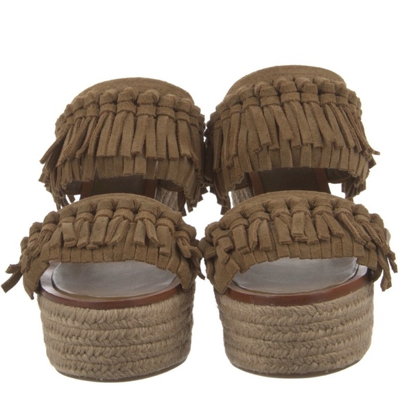 New ✨ Tory Burch Fringe Suede Espadrilles - Picture 3 of 5